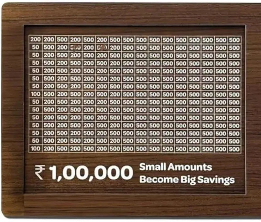 Wooden Big Piggy Bank Money Saving Box