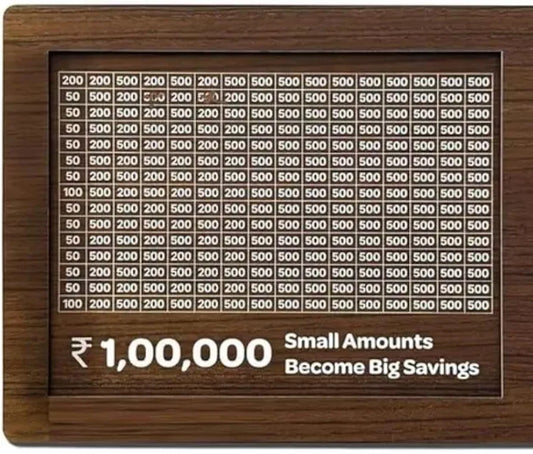 Wooden Big Piggy Bank Money Saving Box
