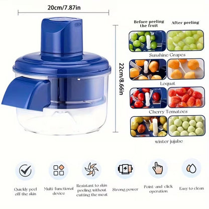 Automatic Rechargeable Fruit & Vegetable Peeler – 3x Faster, Zero Effort