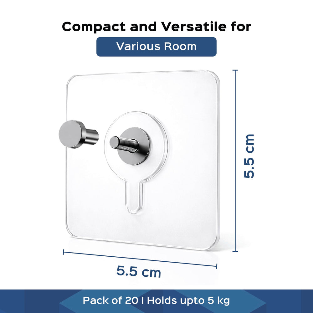 Wall Hooks for Hanging Strong Adhesive Hooks (pack of 10)