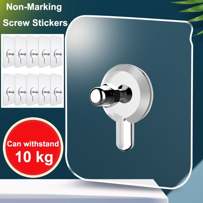 Wall Hooks for Hanging Strong Adhesive Hooks (pack of 10)